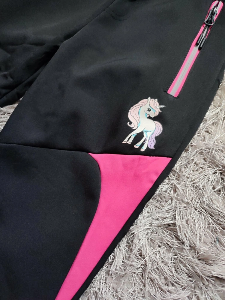 Dívčí softshellové kalhoty KUGO zateplené