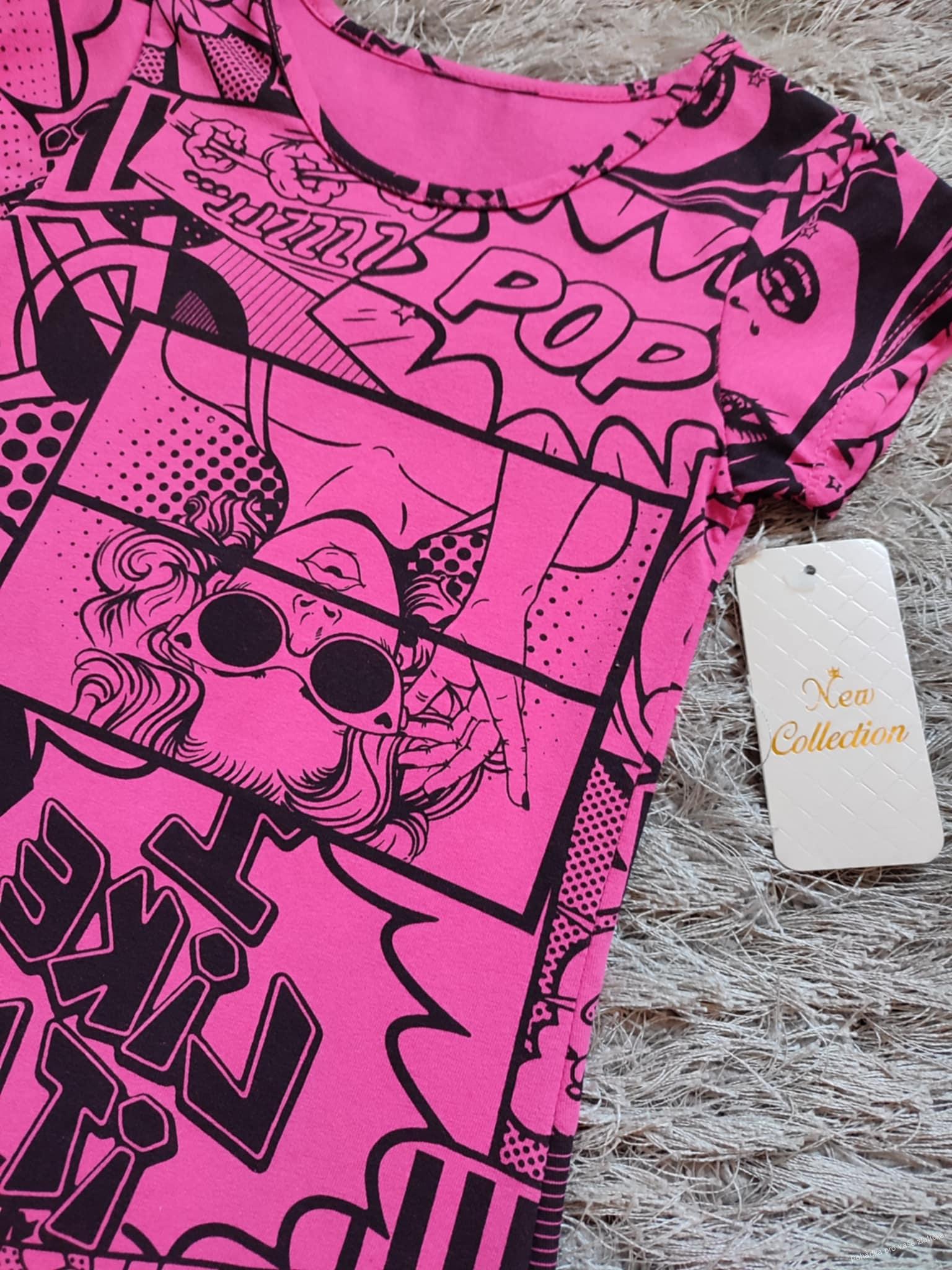 Dívčí bavlněná tunika/šaty