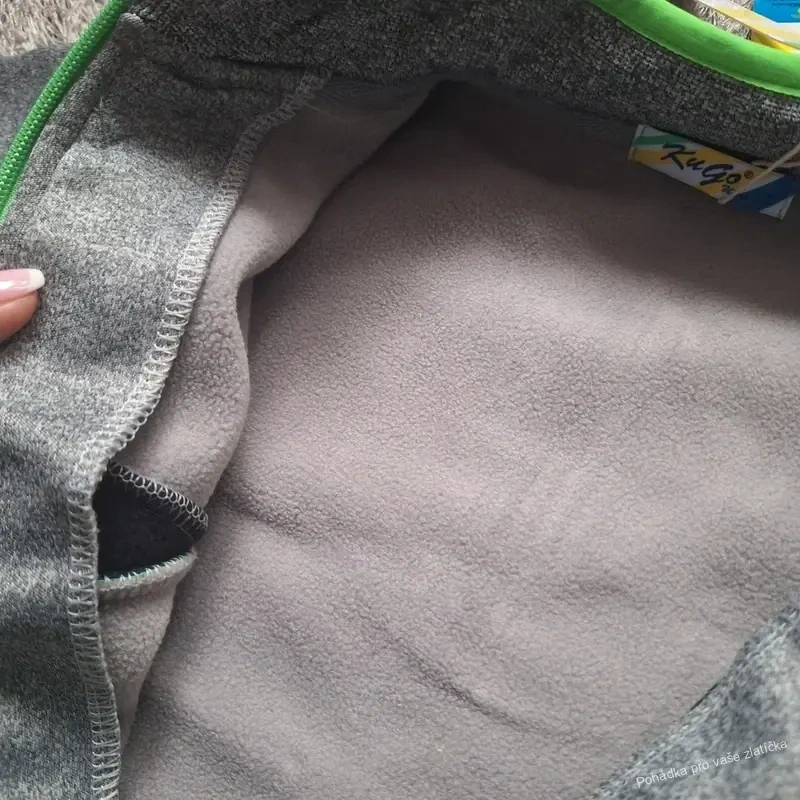 Chlapecká outdoorová mikina KUGO zateplená (98-122)