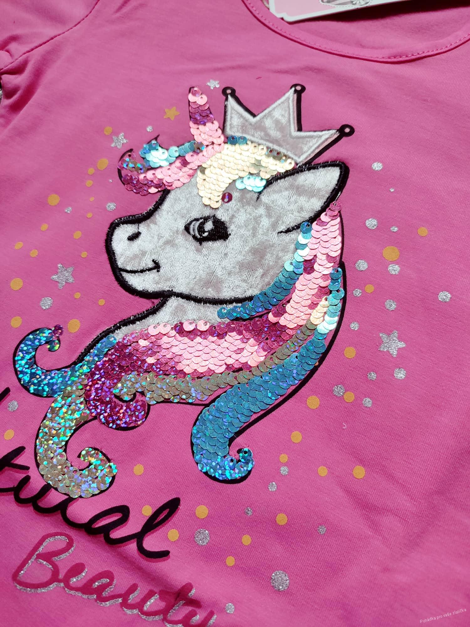 Dívčí triko KUGO s flitry