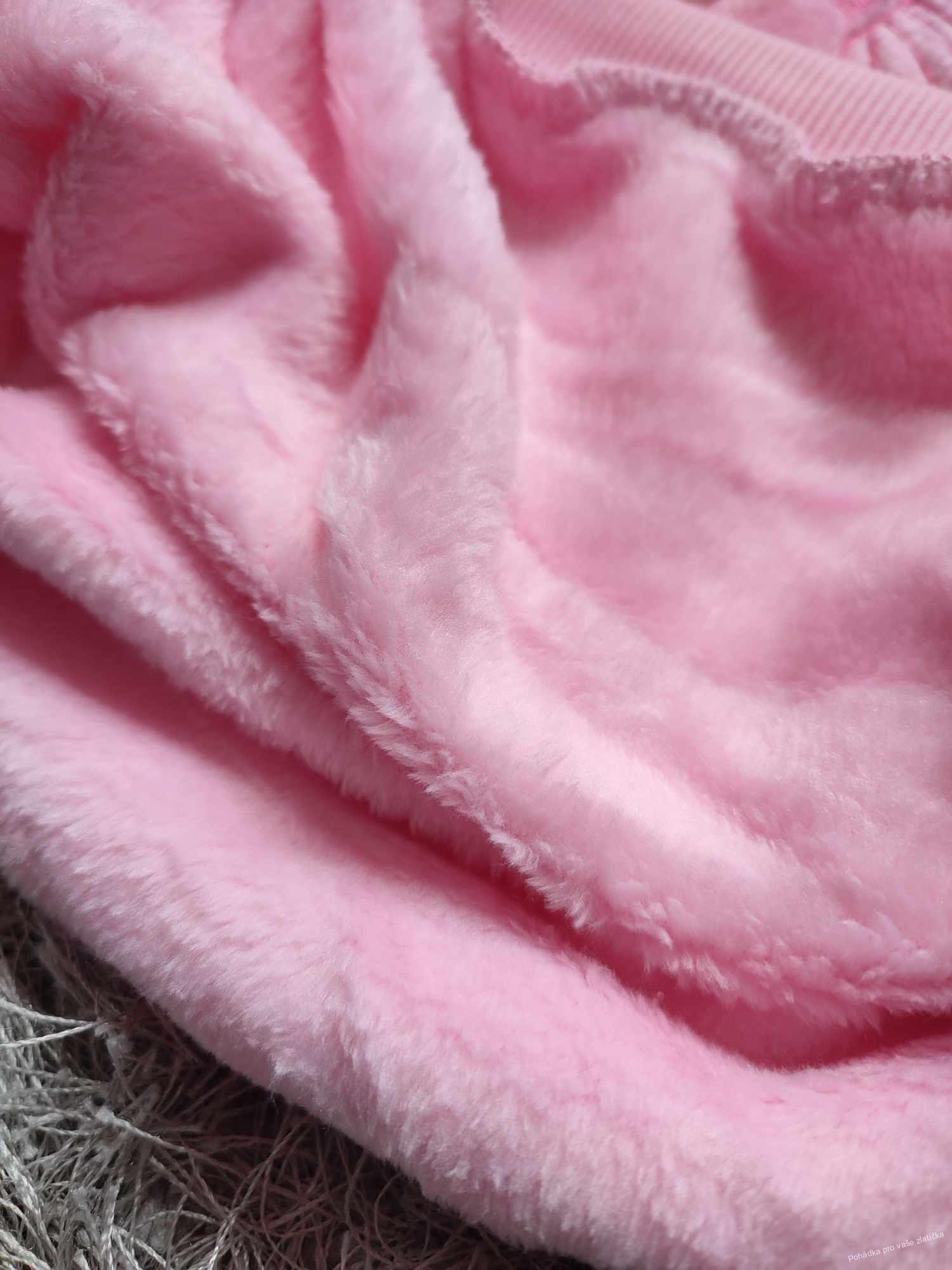 Dívčí plyšová mikina (116-146)