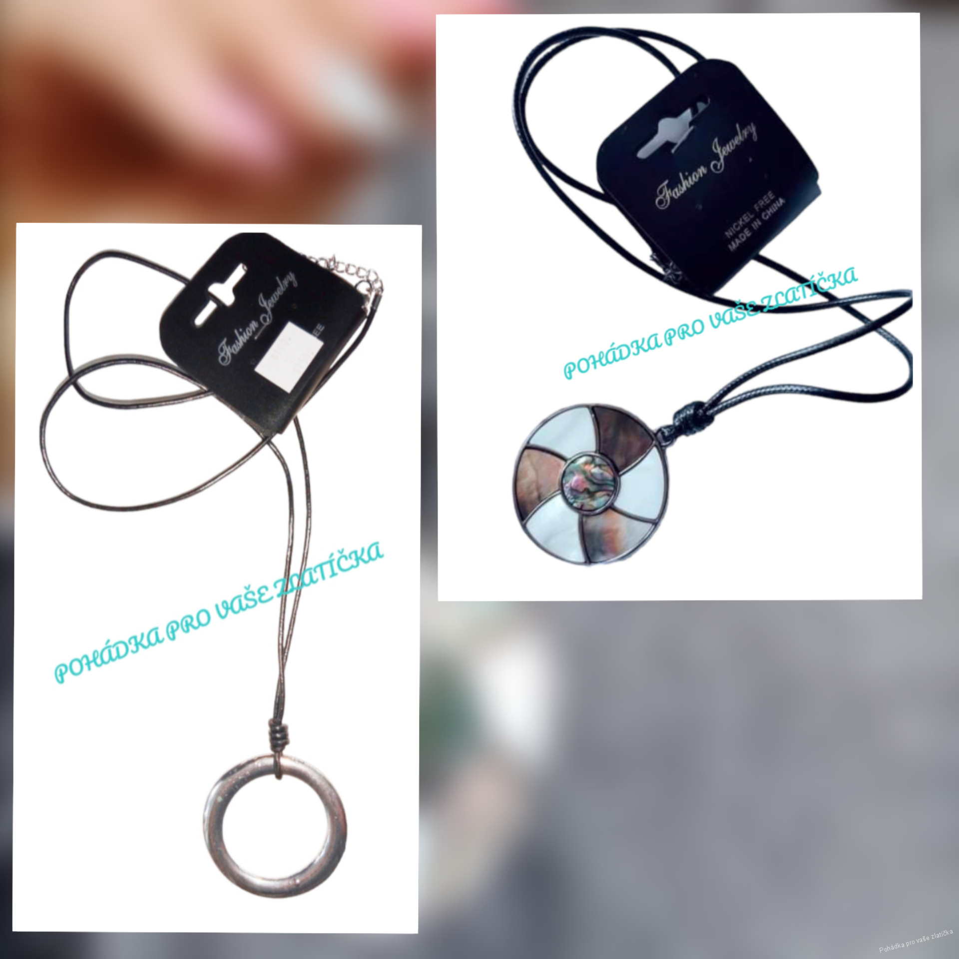 Dámský dlouhý stylový náhrdelník 