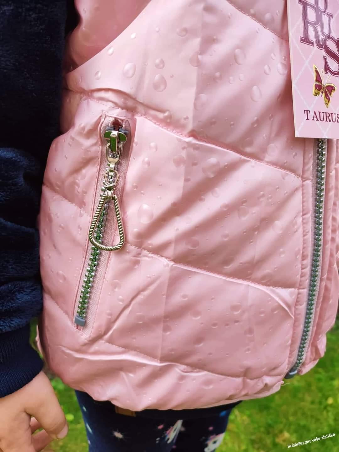 Dívčí prošívaná vesta s fleecovou podšívkou 