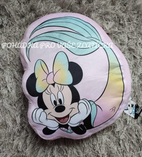 Semišový tvarovaný polštářek MINNIE MOUSE
