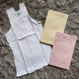 Dětské bavlněné žebrované tílko 3pack