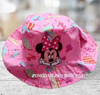 Bavlněný klobouk MINNIE MOUSE pro nejmenší