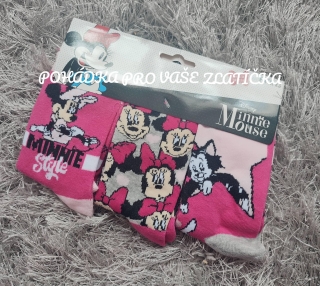 Dívčí ponožky MINNIE MOUSE 3pack