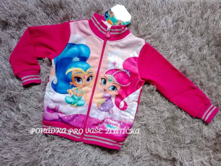Dívčí mikina SHIMMER&SHINE zateplená (92-104)