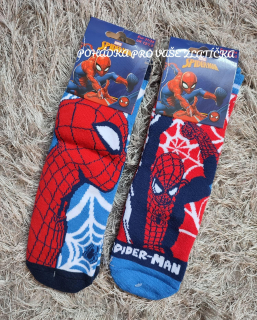 Chlapecké thermo ponožky SPIDERMAN 2pack protiskluzové