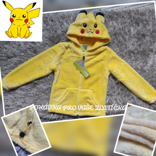 Dětská plyšová mikina Pikachu (98,104)