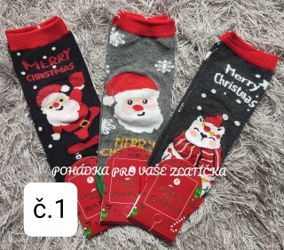 Dětské vánoční ponožky AURA.VIA 3pack