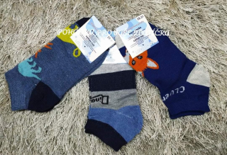 Chlapecké kotníkové ponožky 3pack