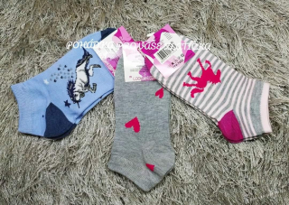 Dívčí kotníkové ponožky 3pack (26/27)