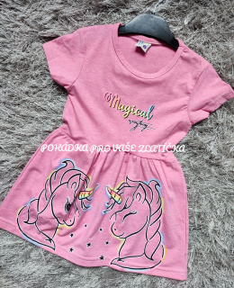 Dívčí bavlněné šaty Unicorn