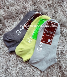 Dětské kotníkové protiskluzové ponožky Aura.via 3pack