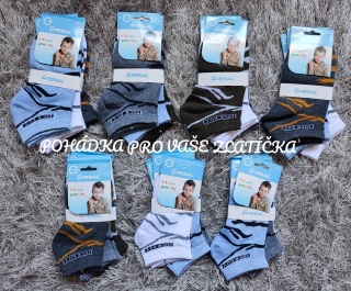 Chlapecké kotníkové ponožky 3pack Pesail MIX BAREV
