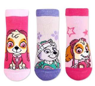 Dívčí kotníkové ponožky PAW PATROL 3pack