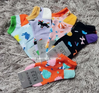 Dívčí kotníkové ponožky AURA.VIA 5pack(32/35)