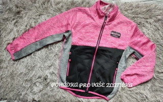 Dívčí softshellová/outdoorová mikina KUGO zateplená (152)