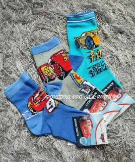 Chlapecké ponožky CARS 3pack