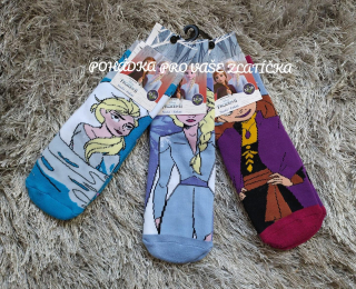 Dívčí thermo ponožky FROZEN s protiskluzem 3pack