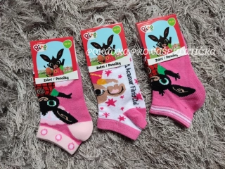 Dívčí kotníkové ponožky BING 3pack 