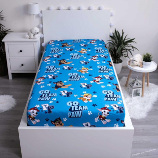 Bavlněné prostěradlo PAW PATROL