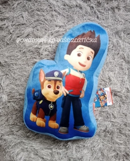 Semišový tvarovaný polštářek PAW PATROL