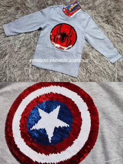 Chlapecké triko SPIDERMAN s flitry (98)