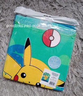 Dětské bavlněné pončo POKÉMON 