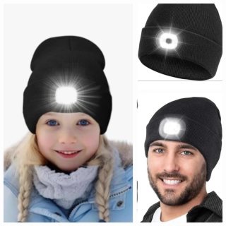 Zimní čepice ECHT s LED světlem