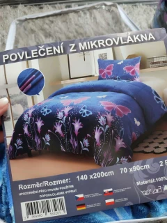 Hřejivé povlečení z mikroplyše MOTÝL
