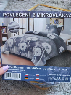 Hřejivé povlečení z mikroplyše PAMPELIŠKY