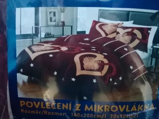 Hřejivé povlečení z mikroplyše SRDCE