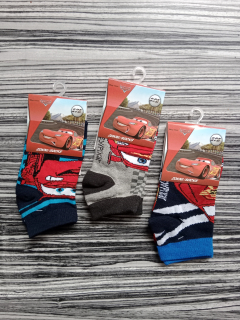 Chlapecké kotníkové ponožky CARS 3pack